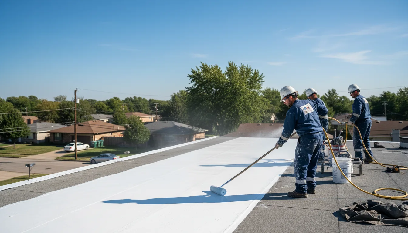 Commercial roof coating in Okarche, OK near me